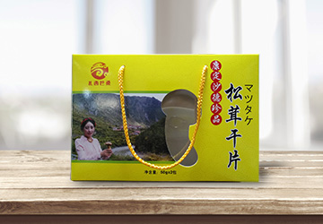 野生松茸干片包裝紙盒定制